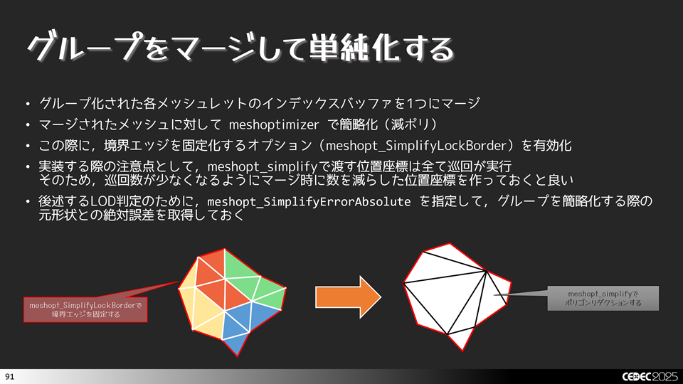 グループをマージして簡略化