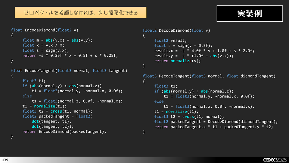 Diamond Encondingの簡略実装